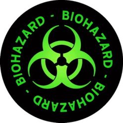 BIOHAZARD: Logo Circle (9,5 cm x 9,5 cm) (patch)