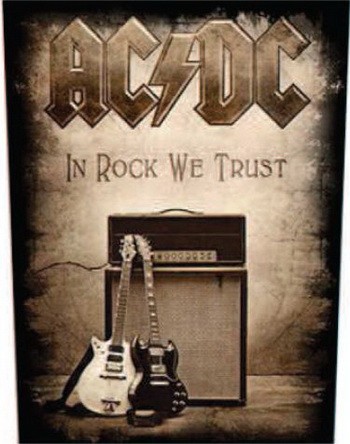 AC/DC: In Rock We Trust (hátfelvarró / backpatch)