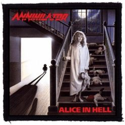 ANNIHILATOR: Alice In Hell (9,5 cm x 9,5 cm) (felvarró)