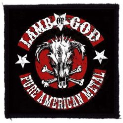   LAMB OF GOD: Pure American Metal (9,5 cm x 9,5 cm) (felvarró)