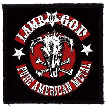 LAMB OF GOD: Pure American Metal (95x95) (felvarró)