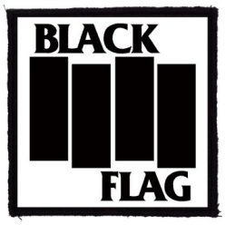 BLACK FLAG: Logo (9,5 cm x 9,5 cm) (patch)
