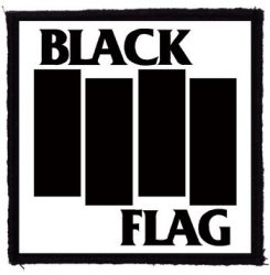 BLACK FLAG: Logo (95x95) (felvarró)