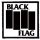 BLACK FLAG: Logo (9,5 cm x 9,5 cm) (felvarró)