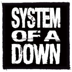 SYSTEM OF A DOWN: SOAD (name) (9,5 cm x 9,5 cm) (felvarró)