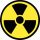 RADIOACTIVE (circle, 9,5 cm) (felvarró)