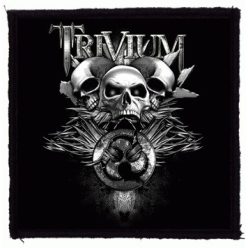 TRIVIUM: 3 Skulls (9,5 cm x 9,5 cm) (patch)