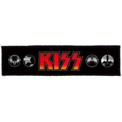 KISS: Logo Superstrip (20 cm x 5 cm) (felvarró)