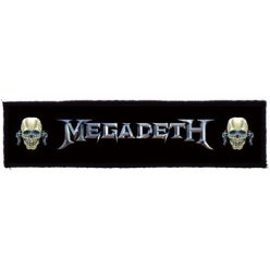 MEGADETH: Logo Vic Superstrip (20 cm x 5 cm) (felvarró)