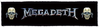 MEGADETH: Logo Vic Superstrip (20 x 5 cm) (felvarró)