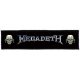 MEGADETH: Logo Vic Superstrip (20 x 5 cm) (felvarró)