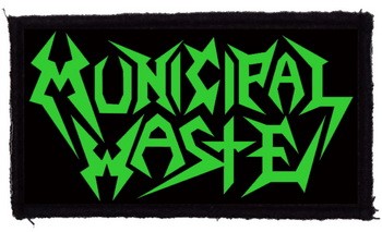 MUNICIPAL WASTE: Logo (95x60) (felvarró)