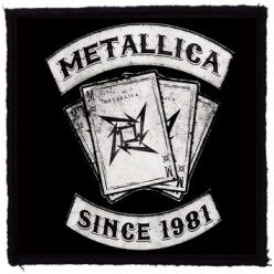 METALLICA: Since 1981 (9,5 cm x 9,5 cm) (felvarró)