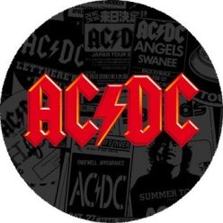 AC/DC: Logo Red (nagy jelvény, 3,7 cm)