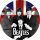 BEATLES: GB (nagy jelvény, 3,7 cm)