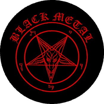 BLACK METAL (nagy jelvény, 3,7 cm)