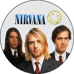 NIRVANA: Band (big badge, 3.7 cm) 