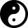 YIN YANG (nagy jelvény, 3,7 cm)