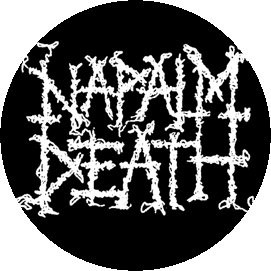 NAPALM DEATH: Logo (jelvény, 2,5 cm)