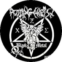 ROTTING CHRIST: Black Metal (badge, 2,5 cm)