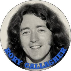 RORY GALLAGHER: Portrait (big badge, 3.7 cm) 