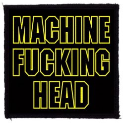 MACHINE HEAD: M.F.H. (9,5 cm x 9,5 cm) (felvarró)