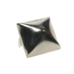   Szegecs, piramis, nagy, nikkel, domború oldalú (16x16x8 mm)