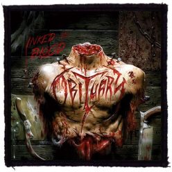 OBITUARY: Inked In Blood (9,5 cm x 9,5 cm) (felvarró)