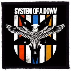 SYSTEM OF A DOWN: Eagle (9,5 cm x 9,5 cm) (felvarró)