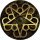 BLACK VEIL BRIDES: Logo (nagy jelvény, 3,7 cm)