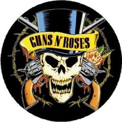 GUNS N' ROSES: Kalapos (nagy jelvény, 3,7 cm)