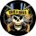 GUNS N' ROSES: Kalapos (big badge, 3.7 cm) 