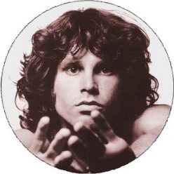 JIM MORRISON: Portrait (big badge, 3.7 cm) 