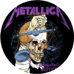 METALLICA: Damaged Justice (nagy jelvény, 3,7 cm)