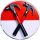 PINK FLOYD: Hammers (big badge, 3.7 cm) 