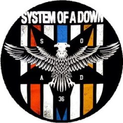 SYSTEM OF A DOWN: Eagle (nagy jelvény, 3,7 cm)