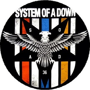 SYSTEM OF A DOWN: Eagle (nagy jelvény, 3,7 cm)