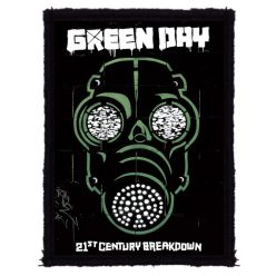 GREEN DAY: Gas Mask (7 cm x 9,5 cm) (felvarró)