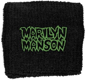 MARILYN MANSON: Logo (frottír csuklószorító)