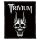TRIVIUM: Screaming Skull (8 cm x 9,5 cm) (felvarró)
