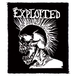 EXPLOITED: White Skull (8 cm x 9,5 cm) (felvarró)