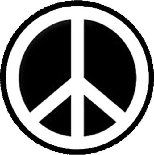 PEACE - F/F (nagy jelvény, 3,7 cm)