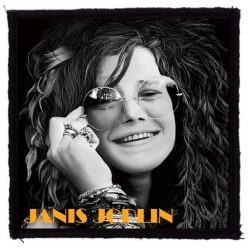 JANIS JOPLIN: Smile (9,5 cm x 9,5 cm) (felvarró)