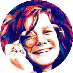 JANIS JOPLIN: Colors (badge, 2,5 cm)