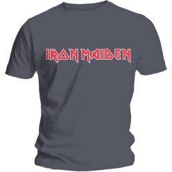 IRON MAIDEN: Logo (grey) (póló)