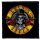 GUNS N' ROSES: Skull Bullet (9,5 cm x 9,5 cm) (felvarró)