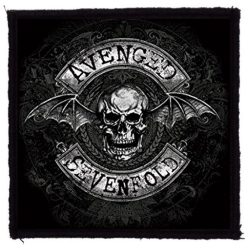 AVENGED SEVENFOLD: Batskull (9,5 cm x 9,5 cm) (felvarró)