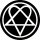 HIM: Heartagram Circular (kör) (patch)