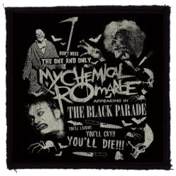   MY CHEMICAL ROMANCE: You'll Die (9,5 cm x 9,5 cm) (felvarró)