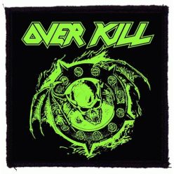 OVERKILL: Krushing Skull (9,5 cm x 9,5 cm) (felvarró)